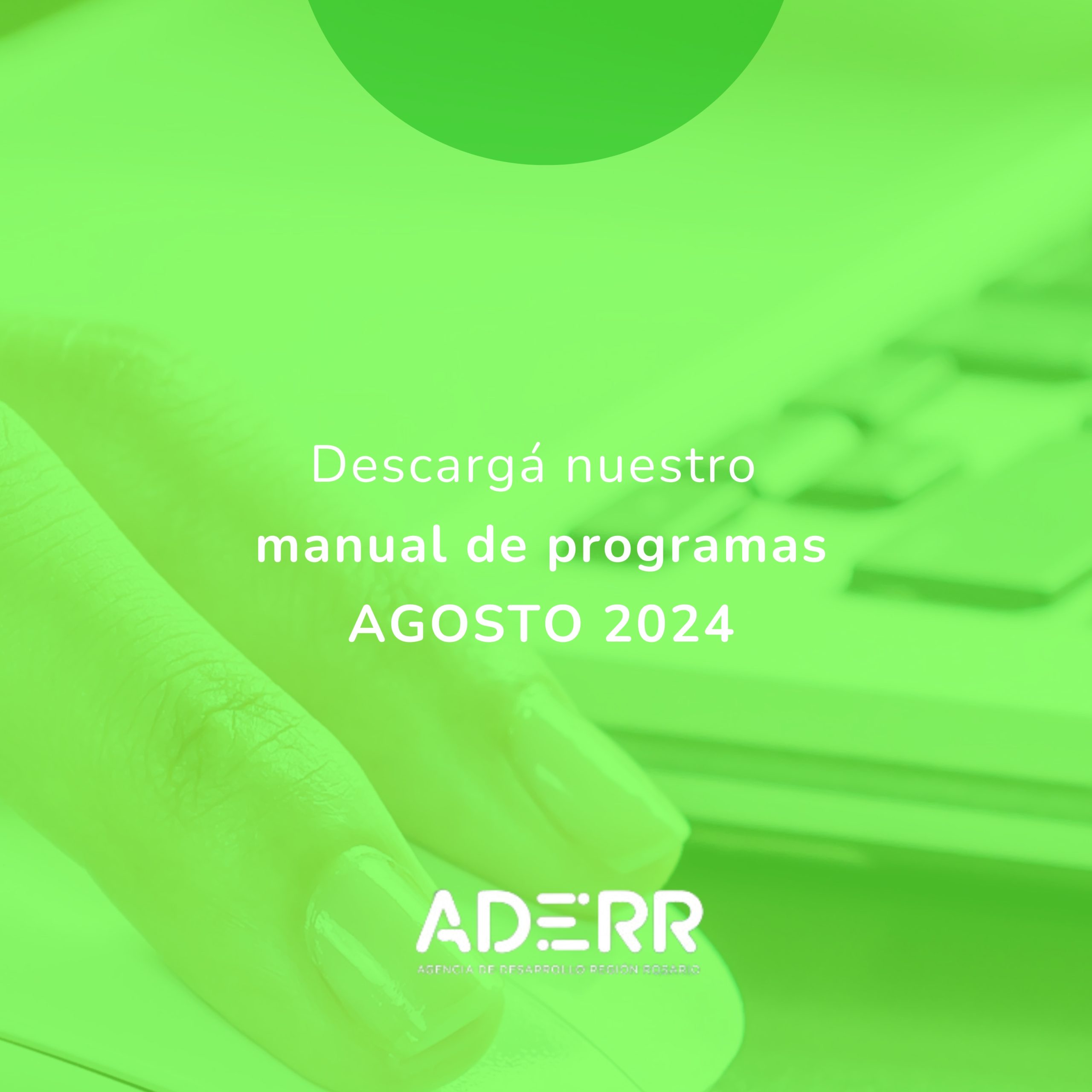 MANUAL DE PROGRAMAS DE AGOSTO